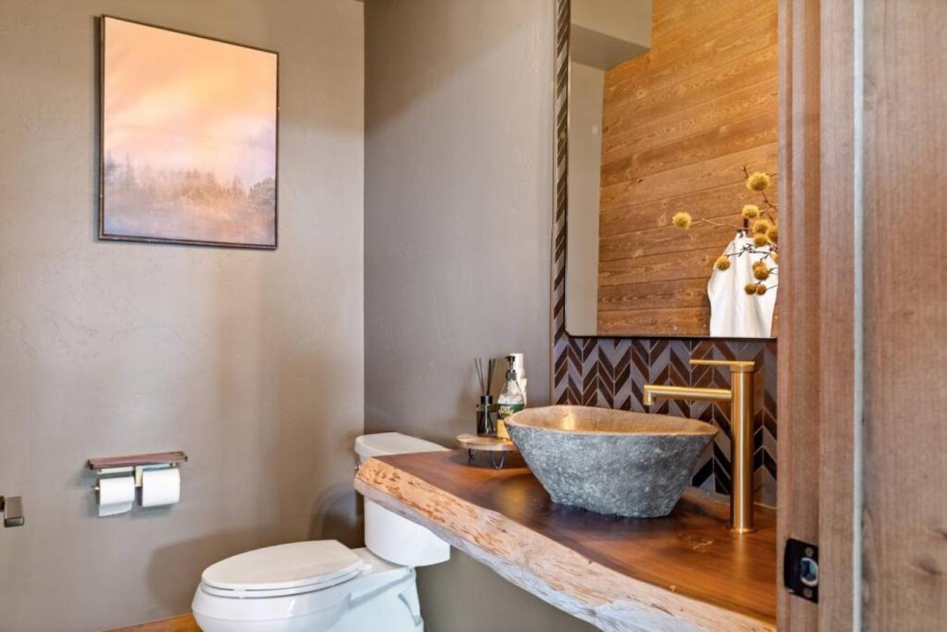 Steel Pine Lodge A Rustic Mountain Retreat Views Baldwin Lake Exterior foto